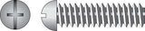 HILLMAN No. 10-24 X 1 in. L Combination Round Head Zinc-Plated Steel Machine Screws 100 pk