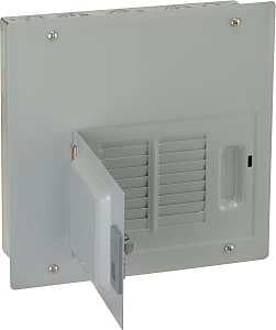 GE PowerMark Gold TLM Series TLM812FCUDP Load Center, 125 A, 8-Space, 16-Circuit, Main Lug, NEMA 1 Enclosure, Flush