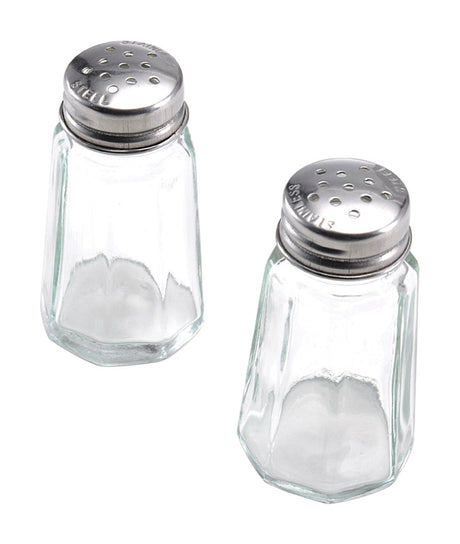 Lifetime Clear Glass Salt and Pepper Set Salt and Pepper Set 2 pk