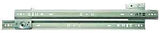 Knape & Vogt 1300P ZC 16 Drawer Slide, 75 lb, 16 in L Rail, 1/2 in W Rail, Steel, Zinc