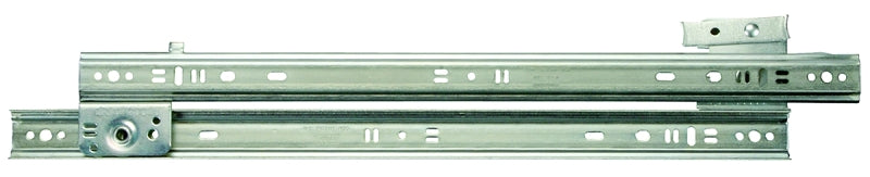 Knape & Vogt 1300P ZC 12 Drawer Slide, 75 lb, 12 in L Rail, 1/2 in W Rail, Steel, Zinc