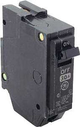 GE THQL1130 Feeder Circuit Breaker, Type THQL, 30 A, 1-Pole, 120/240 V, Non-Interchangeable Trip, Plug