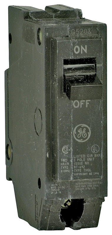 ABB THQL1115 Feeder Circuit Breaker, Type THQL, 15 A, 1-Pole, 120/240 V, Non-Interchangeable Trip, Plug
