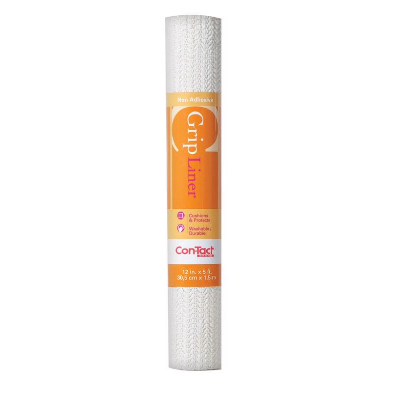 Con-Tact Grip 5 ft. L X 12 in. W White Non-Adhesive Shelf Liner, Pack of 6