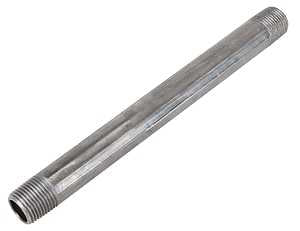 ProSource 1/2X6B Pipe Nipple, 1/2 in, Male, Steel, 40 Schedule, 6 in L