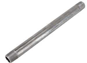 ProSource 1/2X8B Pipe Nipple, 1/2 in, Male, Steel, 40 Schedule, 8 in L