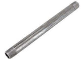 ProSource 1/2X8B Pipe Nipple, 1/2 in, Male, Steel, 40 Schedule, 8 in L