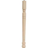 Waddell Early American Series 2572 Table Leg, 21-3/4 in H, Hardwood, Smooth Sanded