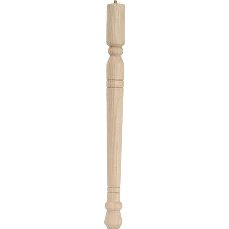 Waddell Early American Series 2566 Table Leg, 15-3/4 in H, Hardwood, Smooth Sanded