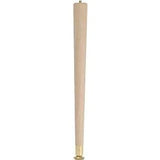 Waddell 2506 Table Leg, 5-1/2 in H, Hardwood, Smooth Sanded
