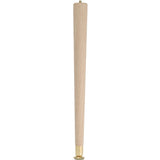 Waddell 2504 Table Leg, 3-1/2 in H, Hardwood, Smooth Sanded