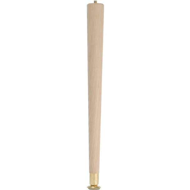 Waddell 2504 Table Leg, 3-1/2 in H, Hardwood, Smooth Sanded