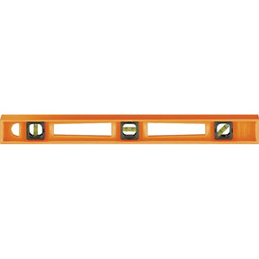 Johnson 7724-O I-Beam Level, 24 in L, 3-Vial, Non-Magnetic, Polystyrene, Orange