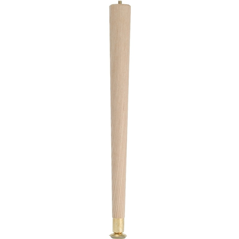 Waddell 2512 Table Leg, 11-1/2 in H, Hardwood, Smooth Sanded
