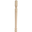 Waddell Early American Series 2558 Table Leg, 7-3/4 in H, Hardwood, Smooth Sanded