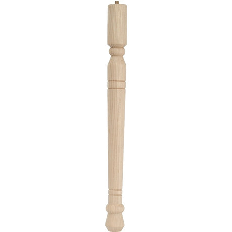 Waddell Early American Series 2558 Table Leg, 7-3/4 in H, Hardwood, Smooth Sanded