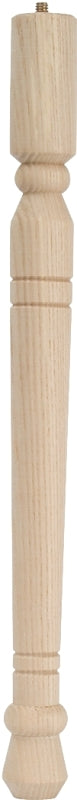 Waddell Early American Series 2578 Table Leg, 27-3/4 in H, Hardwood, Smooth Sanded