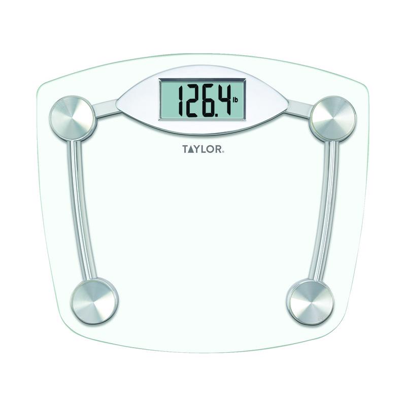 Taylor 400 lb Digital Bathroom Scale Clear, Pack of 2