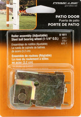 Prime-Line D 1611 Roller Assembly, 2-1/4 in L x 7/8 in W x 1-9/16 in H Dimensions, 1-1/4 in Dia Roller, Steel, 1-Roller