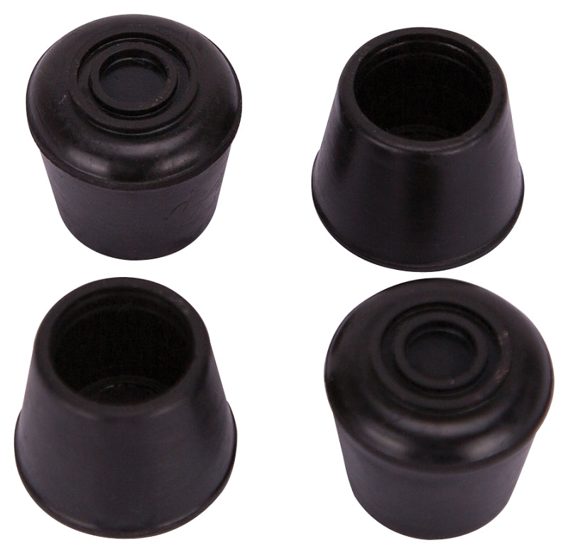 ProSource FE-50633-B Furniture Leg Tip, Round, Rubber, Black, 5/8 in Dia, 1.1 in H, Pack of 36