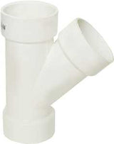 IPEX 192303L DWV Pipe Wye, 3 in, Hub, PVC, White, SCH 40 Schedule