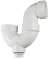 Canplas 193201AS P-Trap, 1-1/2 in, Hub, PVC, White, SCH 40