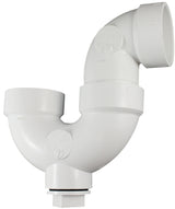Canplas 193201AS P-Trap, 1-1/2 in, Hub, PVC, White, SCH 40