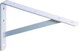 Knape & Vogt 208 WH 300 Shelf L-Bracket, 12 in L, Steel, White