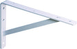 Knape & Vogt 208 WH 300 Shelf L-Bracket, 12 in L, Steel, White
