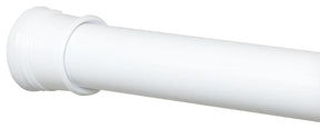 Zenna Home TwistTight Series 512W/502W Adjustable Shower Stall Rod, 40 in L Adjustable, 1 in Dia Rod, Steel