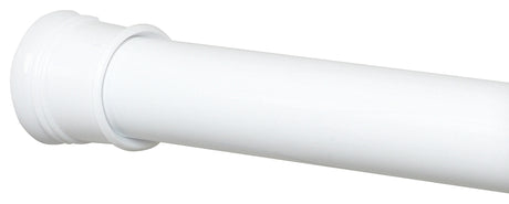 Zenna Home TwistTight Series 512W/502W Adjustable Shower Stall Rod, 40 in L Adjustable, 1 in Dia Rod, Steel