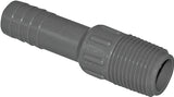 Boshart UPPA-05 Pipe Adapter, 1/2 in, MPT x Insert, Polyethylene, Gray, 200 psi Pressure