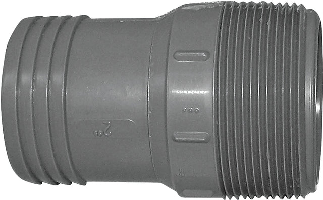 Boshart UPPA-20 Pipe Adapter, 2 in, MPT x Insert, Polyethylene, 160 psi Pressure