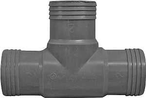 Boshart UPPT-20 Pipe Tee, 2 in, Insert, Polypropylene