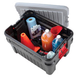 Rubbermaid ActionPacker 8 gal Black Storage Tote 12.1 in. H X 14.1 in. W X 20 in. D Stackable, Pack of 4