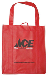Ace 13-1/2 in. H X 12-1/2 in. W X 14 in. L Reusable Shopping Bag, Pack of 50