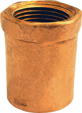 Nibco W01040T Pipe Adapter, 1/2 x 3/4 in, Sweat x FPT, Copper