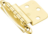Amerock BPR34173 Cabinet Hinge, 3/8 in Inset, Polished Brass, 2-3/4 in L x 2 in W