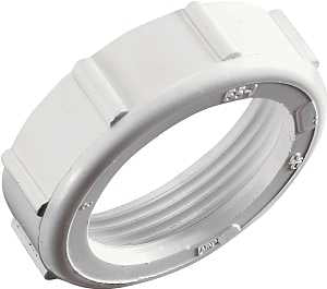 Plumb Pak PP9256W Series Slip-Joint Nut, Specifications: 1-1/4 in, PVC, White, Pack of 10
