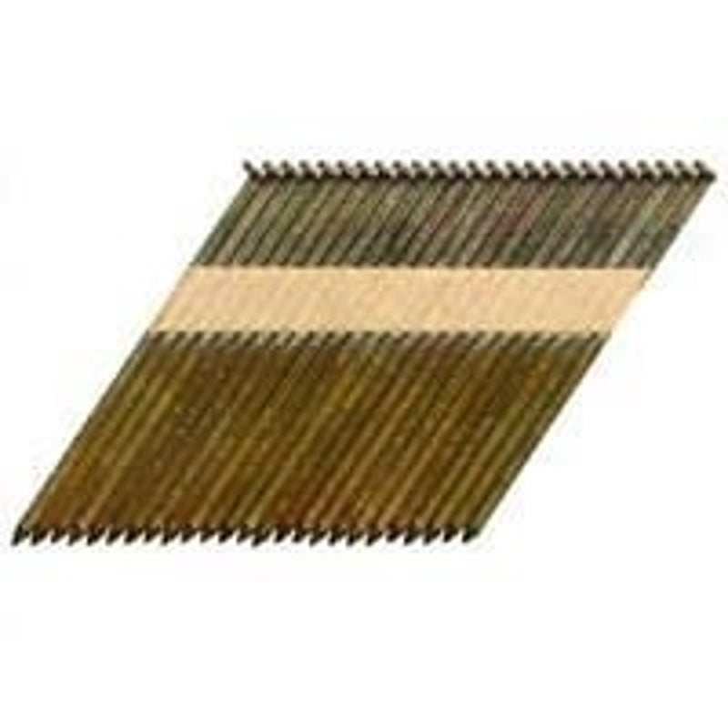 ProFIT 0600171 Series Framing Nail, Paper Tape Collation, 3 in L, 11 Gauge, Steel, Bright, Clipped Head, Smooth Shank