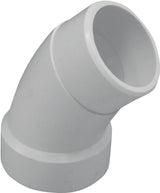 Canplas 192403 Street Pipe Elbow, 3 in, Hub x Spigot, 45 deg Angle, PVC, SCH 40 Schedule