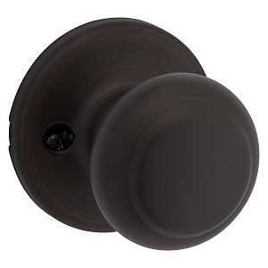 Kwikset 488CV 11P Dummy Door Knob, 2-3/16 in Dia Knob, Venetian Bronze