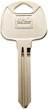 Hy-Ko 11010HY16 Automotive Key Blank, Brass, Nickel, For: Hyundai Vehicle Locks, HY16 Key Number, Pack of 10