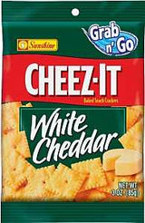 Cheez-It CHEEZITWC6 Baked Snack Cracker, White Cheddar, 3 oz Bag, Pack of 6