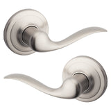 Kwikset Signature Series 720TNL 200 15RCAL Passage Lever, Non-Locking Lock, Satin Nickel, Zinc, Residential, 2 Grade