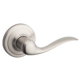 Kwikset Signature Series 720TNL 200 15RCAL Passage Lever, Satin Nickel, Zinc, Non-Locking Lock, Residential, 2 Grade