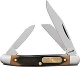 Old Timer 108OT Junior Folding Pocket Knife, 2 in L Blade, Stainless Steel Blade, 3-Blade, Sawcut Handle