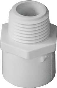 IPEX 435602 Pipe Adapter, 1/2 in, Socket x MPT, PVC, SCH 40 Schedule