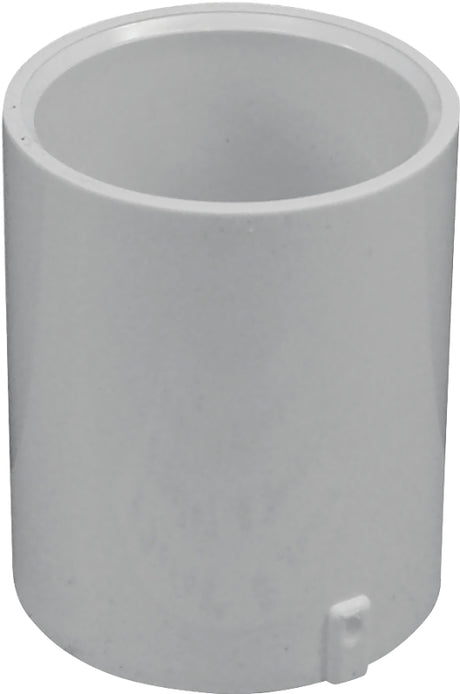 IPEX 435448 Pipe Coupling, 1/2 in, Socket, PVC, White, SCH 40 Schedule, 600 psi Pressure