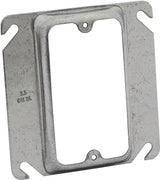 Raco 8772 Electrical Box Cover, 1/2 in L, 4 in W, Square, 1-Gang, Steel, Gray, Galvanized